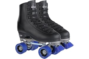 Chicago Classic Quad Roller Skates for Kids, Girls & Boys – Durable & Top Performance, Adjustable High-Top Boots for Safe Indoor/Outdoor Skates & Roller Derby–60mm PU Wheels & Semi-Precision Bearings