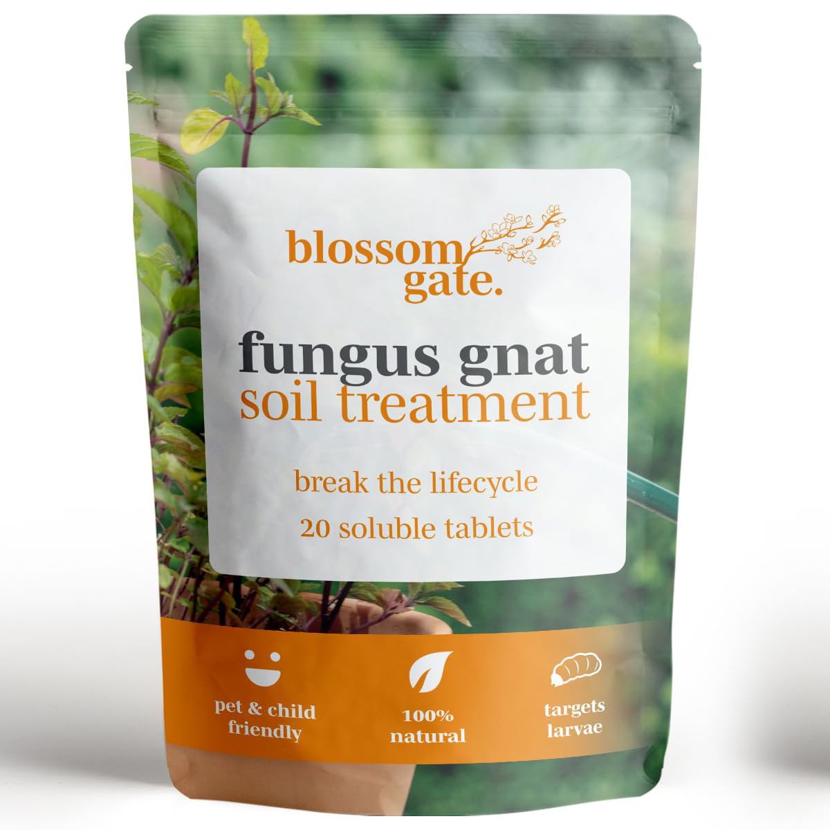 Fungus Gnat Control, Natural, Pesticide-Free Solution for Effective Fungus Gnat & Larvae Control.