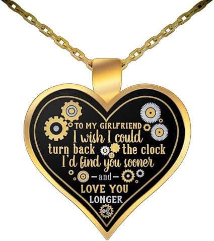 to my girlfriend heart necklace