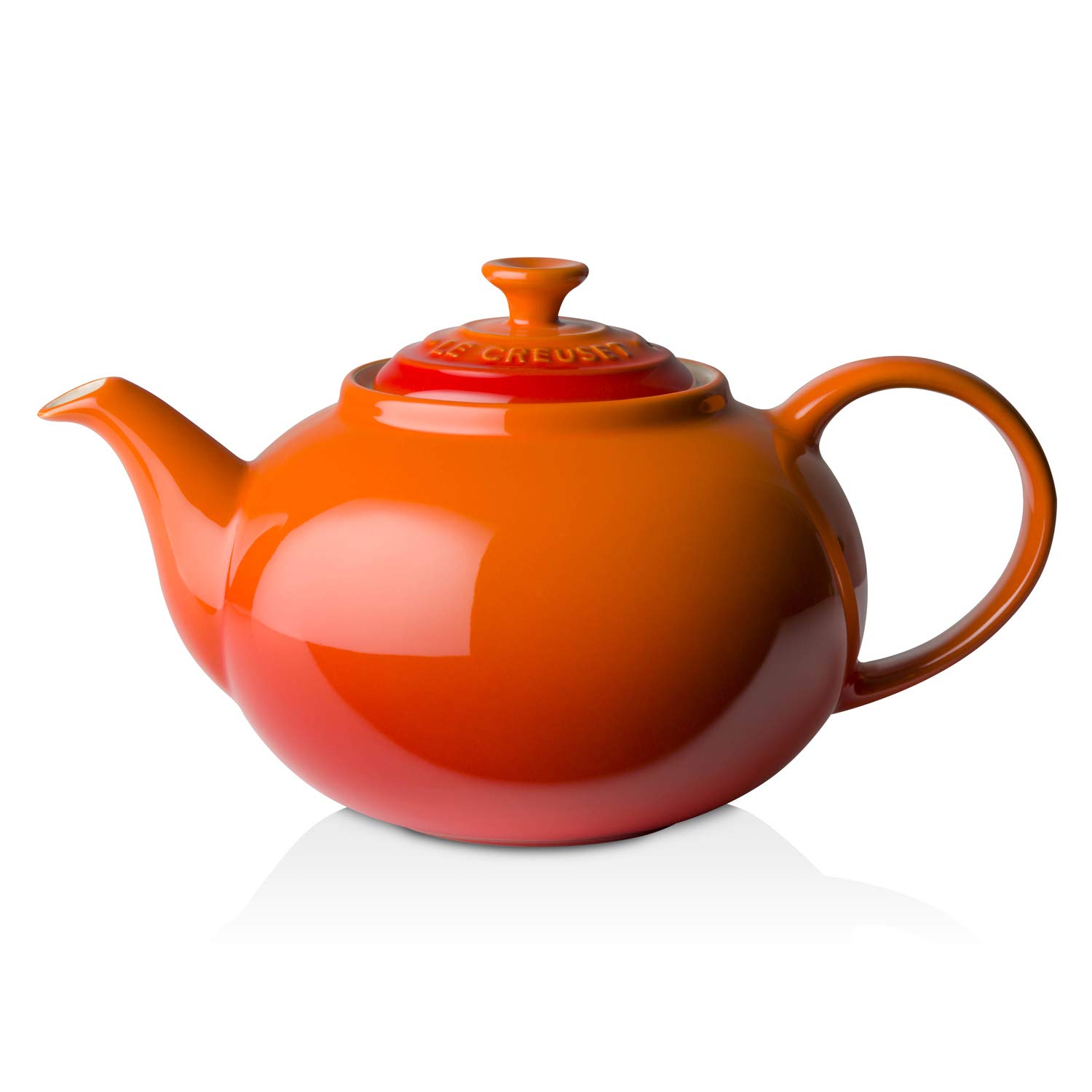 Le Creuset Enamelled Stoneware Classic Teapot, 1.3 litres, Serves 3-4 Cups, Volcanic, 70702130900000