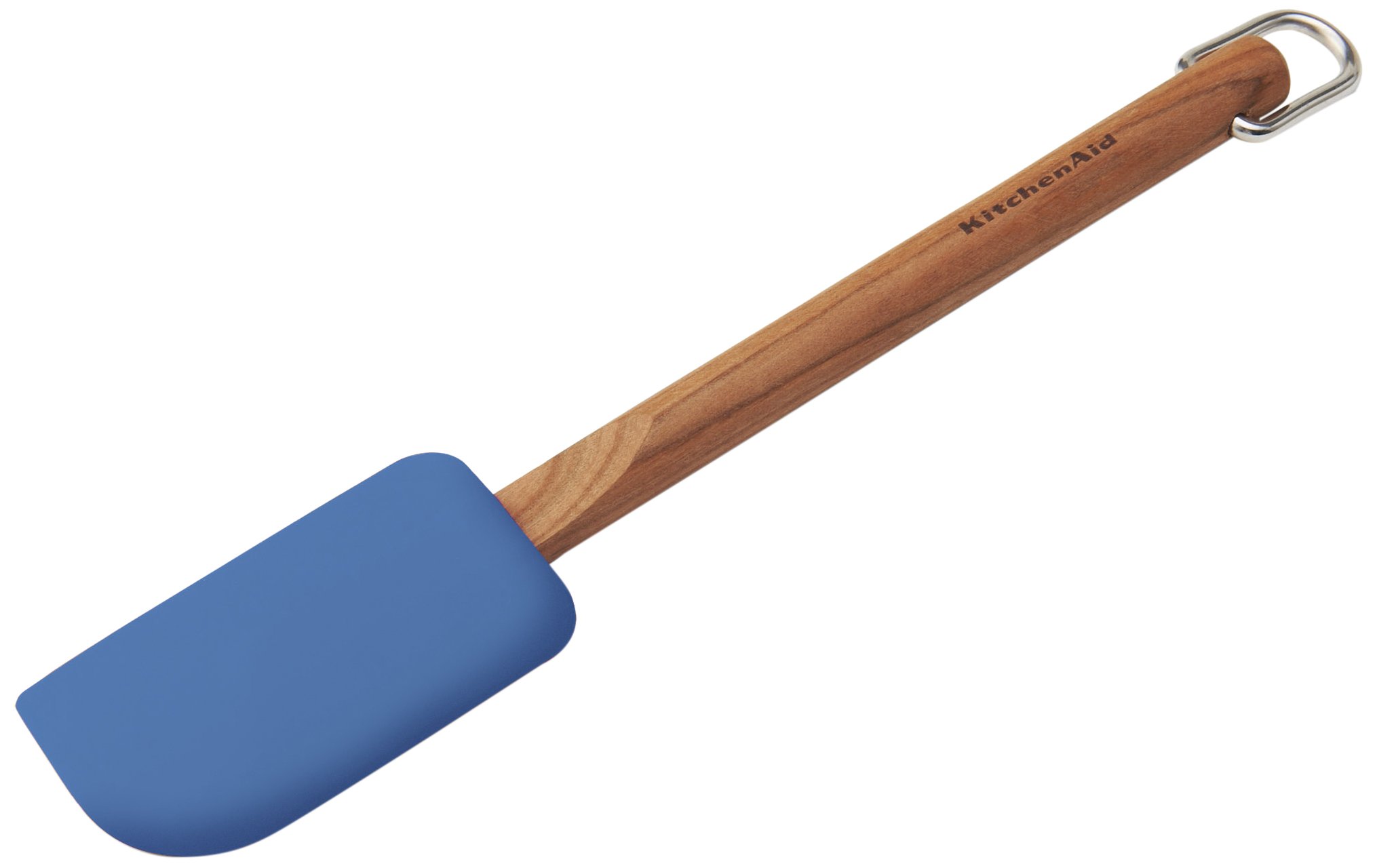 KitchenAid Gourmet Silicone Scraper Spatula with Cherry Wood Handle