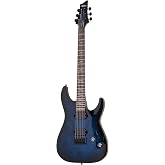 Schecter Omen Elite-6 Electric Guitar - See Thru Blue Burst