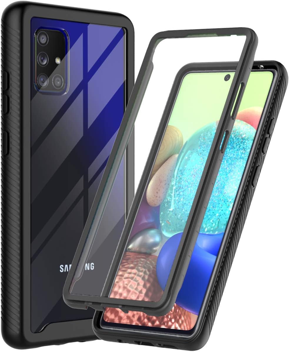 ONOLA Phone Case for A71 5G UW,A71 5G UW with Builtin Screen Protector, Crystal