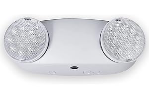 LED FLYING DIRECT LED Emergency Lights with Battery Backup, Two Head Adjustable LED Commercial Exit Light, UL 924 Certified, AC 120/277V, Hardwired Emergency Exit Light Fixtures for Business (1 Pack)