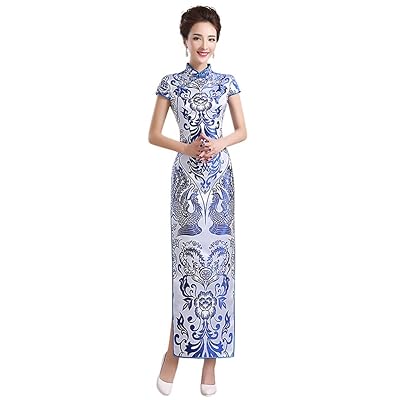Drasawee Womens Long Qipao Cheongsam Dress China Kuwait