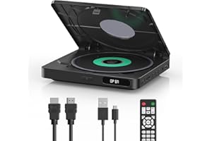 YOTON DVD Player HDMI, Mini DVD Player for Smart TV, All Region USB DVD Player with Remote, CD Player for Home Entertainment, Not Support Blu-ray