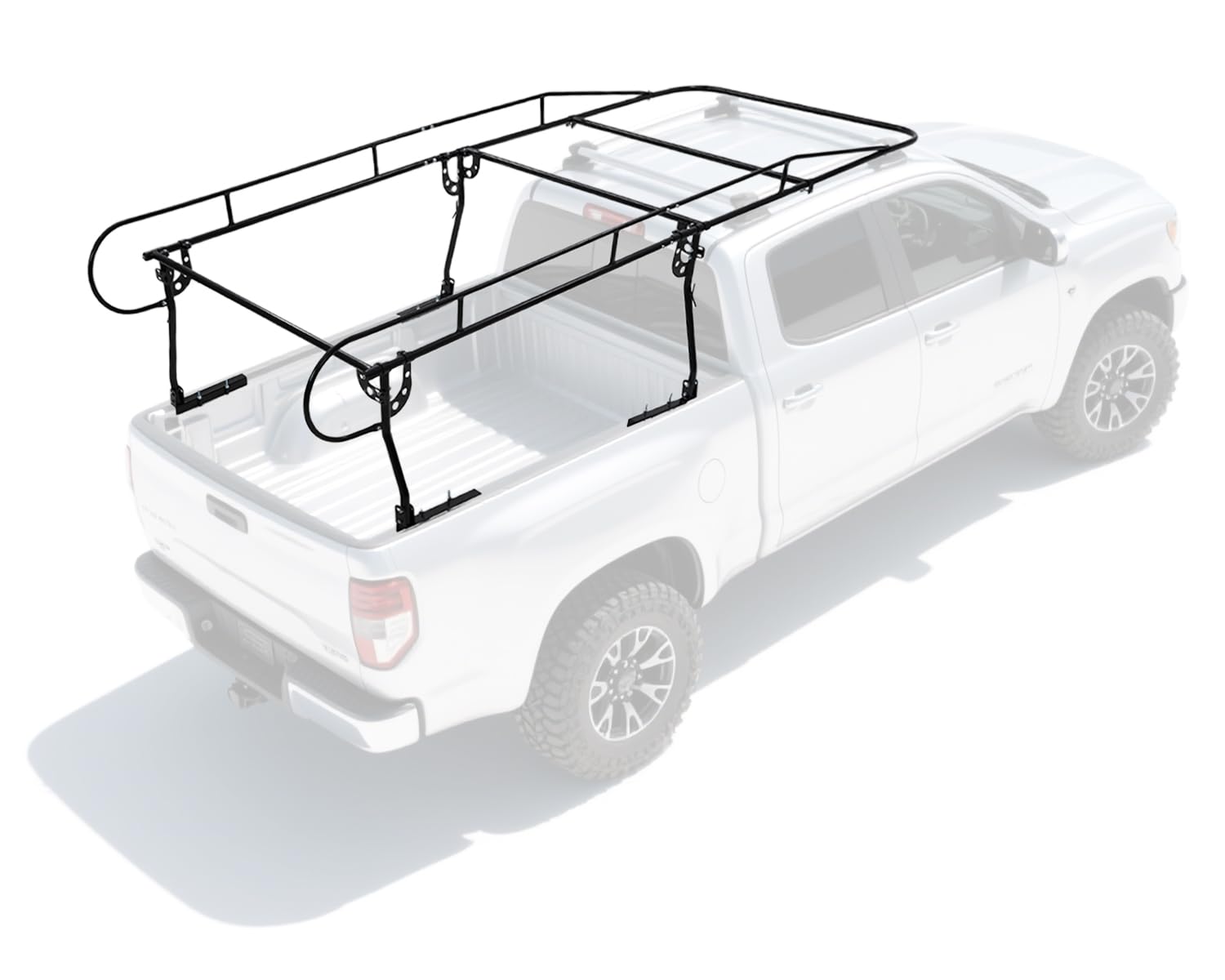 Photo 1 of Universal Adjustable Truck Bed Rack, 1000LBS Heavy-Duty Steel Truck Ladder Rack,Full-Size Truck Rack NO Drilling