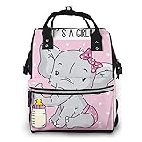 baby girl elephant diaper bag