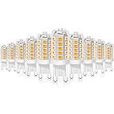 BUBO G9 LED Bulb 2700K Soft White 430 Lumens, 3W Equivalent 40W T4 G9 Halogen Replacement, 360°Beam Angle 120V Non-Dimmable N