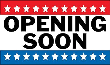 Amazon Com Half Price Banners Opening Soon Vinyl Banner