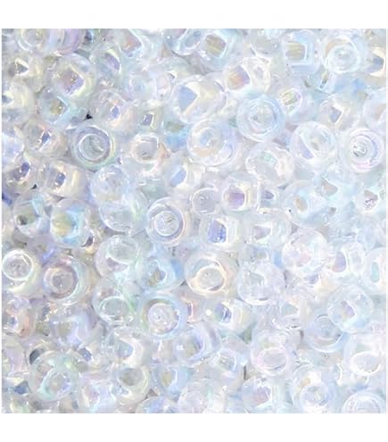Amazon.com: Miyuki Japanese Glass Seed Beads 22gms 11/0 in Crystal
