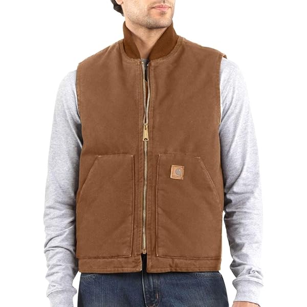 Carhartt Big & Tall Duck Arctic Vest Carhartt Brown 4XL (Reg) at