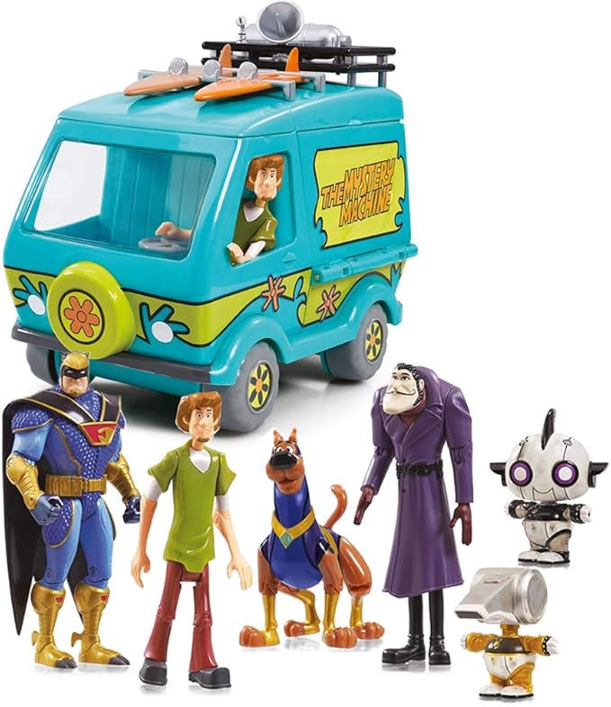 Scooby Doo Scoob Movie Mystery Machine Van and 6 Figure