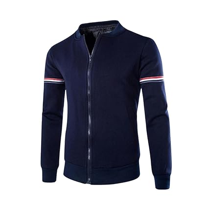 Männer Herbst/Winter Outwear,Moonuy Herbst Baumwolle Dekorative Band Freizeit Langarm Jacke reißverschluss Männer Casual Mant