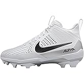 Nike Alpha Menace Strong Men's Football Cleats (II5139-010, Black/Metallic Silver/White)