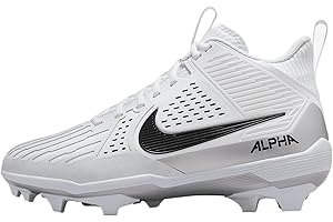 Nike Alpha Menace Strong Men's Football Cleats (II5139-010, Black/Metallic Silver/White)