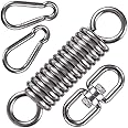 WAREMAID Hammock Chair Hanging Kit Swing Spring Hardware, Heavy Duty Suspension Swivel Hanger Hook for Punching Bags, Heavy Bag, Hanging Chair, Swing Seat, Rocking Seat, Porch Swing, Garden, 550 LB