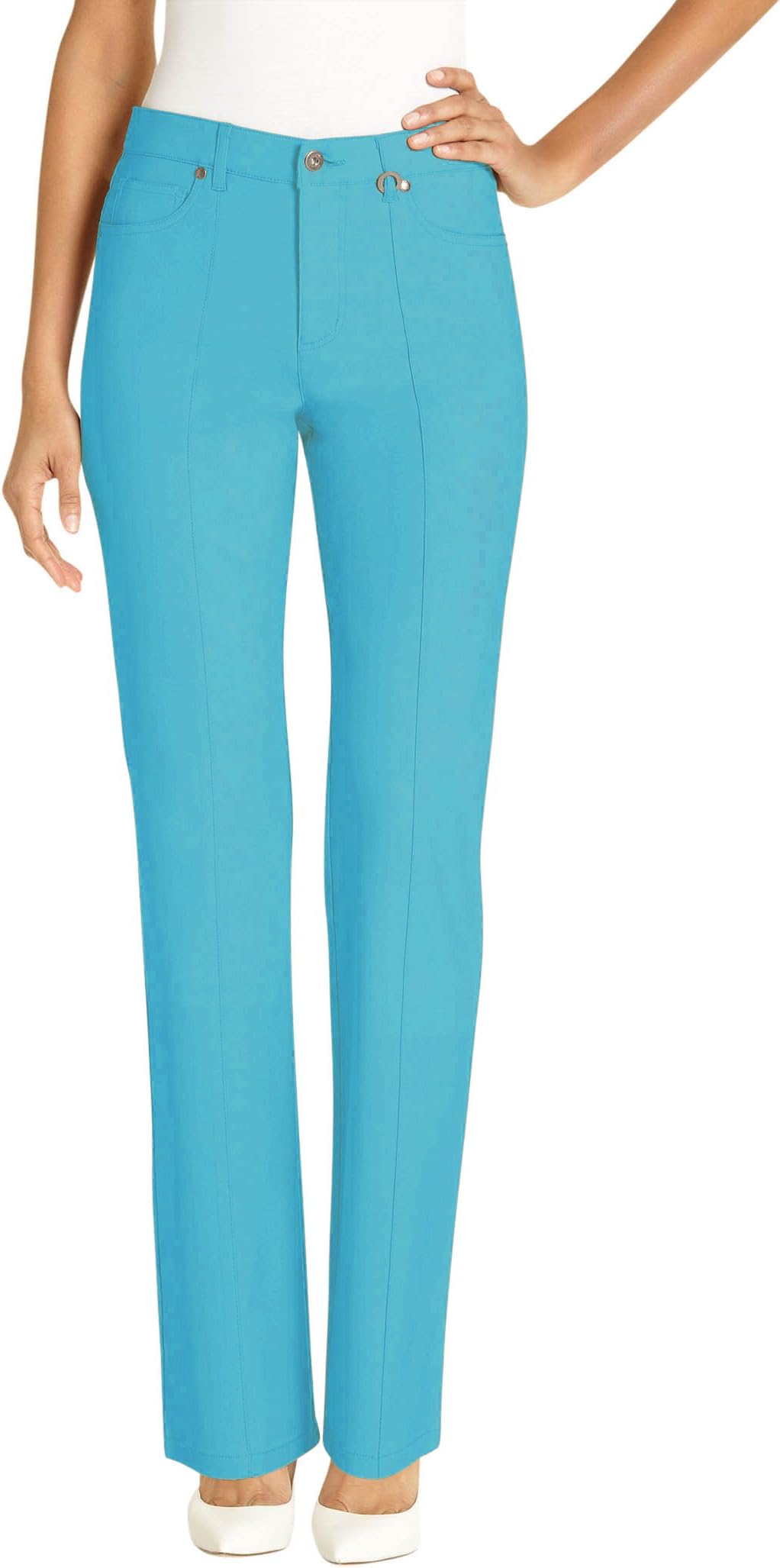 URREBEL Pants for Womens-Simon Chang Straight Leg Microtwill(Style#3-5302R)