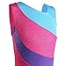 TFJH One-piece Sparkle Dancing Gymnastics Biketard for Little Girl LightBlue 140