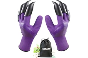 HHSZZY Gardening Gloves with Claws, Waterproof, Breathable, for Digging Planting, Puncture Resistant, Best Gifts for Women.