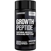 Jacked Factory Growth Peptides &ndash; Peptides for Muscle Growth with PeptiStrong&reg;, Supports Muscle Protein Synthesis, Muscle Builder, Strength &amp; Recovery, Peptide Muscle Building Supplement, 120 Capsules