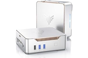 MALLRACE GK3 Plus Mini PC - 12th Gen Intel Alder Lake N95 (up to 3.4GHz), 8GB DDR4 RAM, 256GB M.2 SSD, 4K UHD, Dual Wi-Fi, Bluetooth 4.2, Gigabit Ethernet - Compact Home & Business Desktop