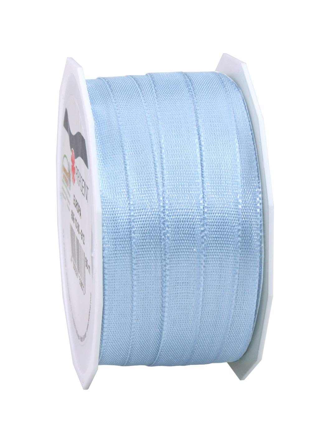 Präsent - Europa Taffeta Ribbon Light Blue 10 mm Width, 50 m Length — image 1