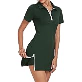 GGOV Womens Two Piece Tennis Golf Dress Active Athletic Exercise Sports Wear Dresses for Women with Pocket Separate Shorts