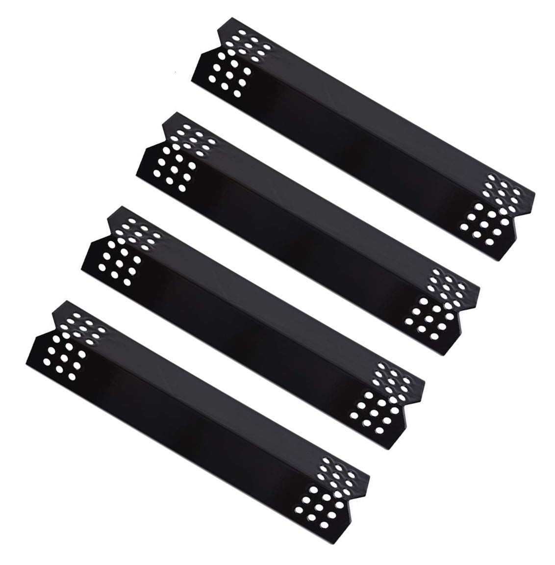 LOKHING 97371 (4-Pack) Porcelain Steel Flame Tamer, Heat Shields, Heat Plate, Heat Tent, Grill Replacement Parts for Grill Master, Nexgrill and Other Gas Grill Models