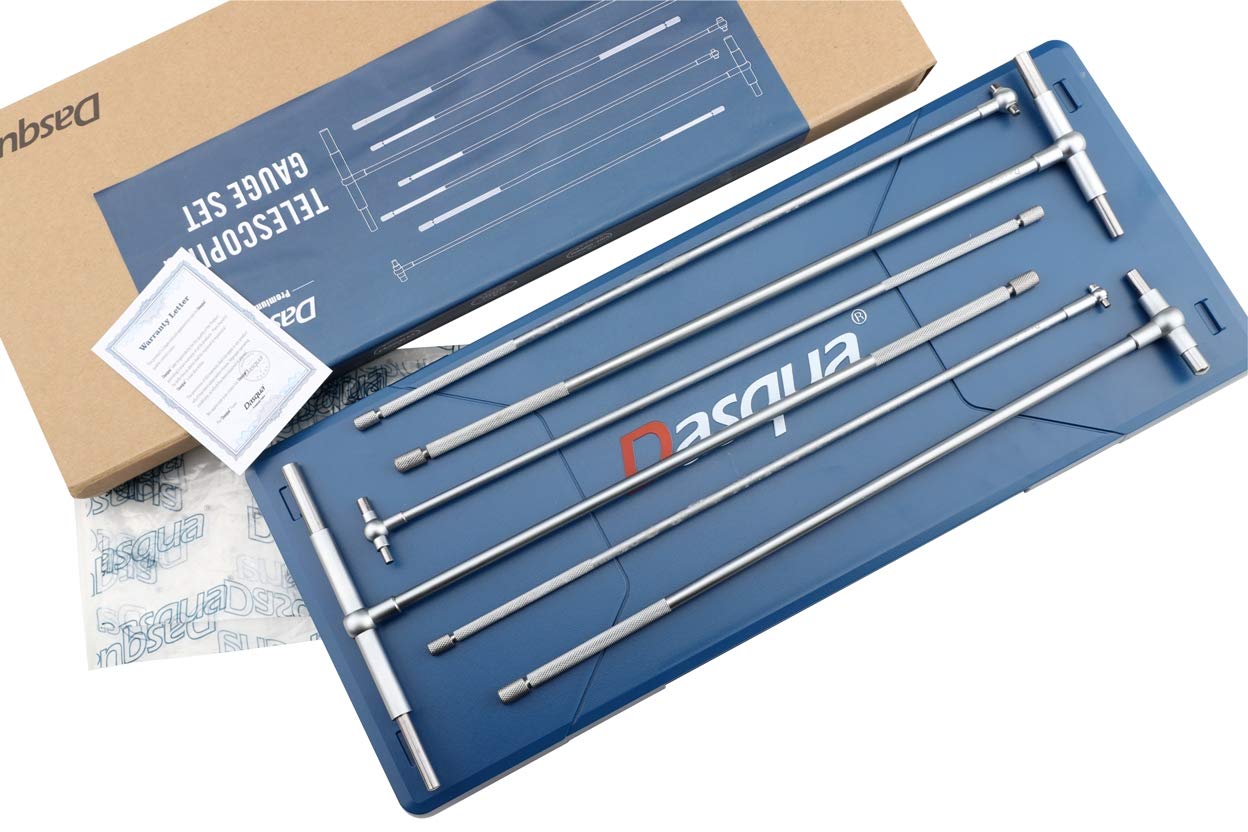 Dasqua 5911-0001 6 Piece 12" Long 5/16 to 6" Telescoping Gage Set