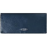 Big Skinny Women's Executive Leather Bi-Fold Checkbook Slim Wallet, Holds Up to 40 Cards