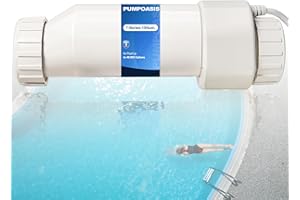PUMPOASIS Salt Cell T Series 15 Replacement Compatible with Hayward T15/T9/T3 Cell,AqxxRite Series,SwimPxxx,ProLogxx, AqxxPlus,Chlorinator Up to 40,000 Gallon Pools,3-Year Warrnaty,Newly Upgraded