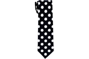 Retreez Classy Vintage Polka Dots Woven Boy's Tie - 8-10 years