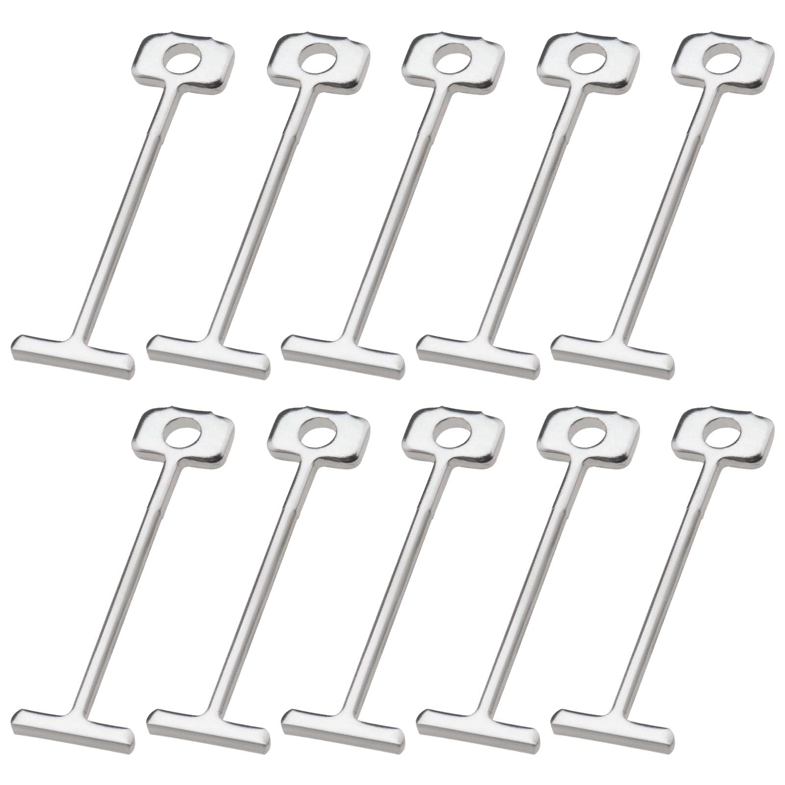 VGOL 200pcs T?Pins Replaceable Steel Needles Tile Leveling System 1.5mm Tile Leveling Floors Walls Building Construction Tool Silver 32mm Length