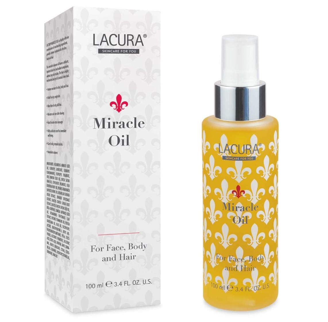 Lacura Miracle Oil Spray Moisturising for Face Hands Body & Hair 1 x 100ml