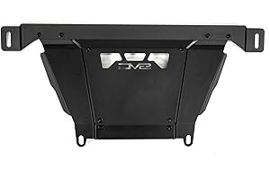 DV8 Offroad Front Skid Plate for 2024 Toyota Tacoma | Protects Intercooler | Rigid Fitment | Compatible w/Factory & DV8 Front Bumpers | Fully Bolt-On Install | 3.5mm Steel