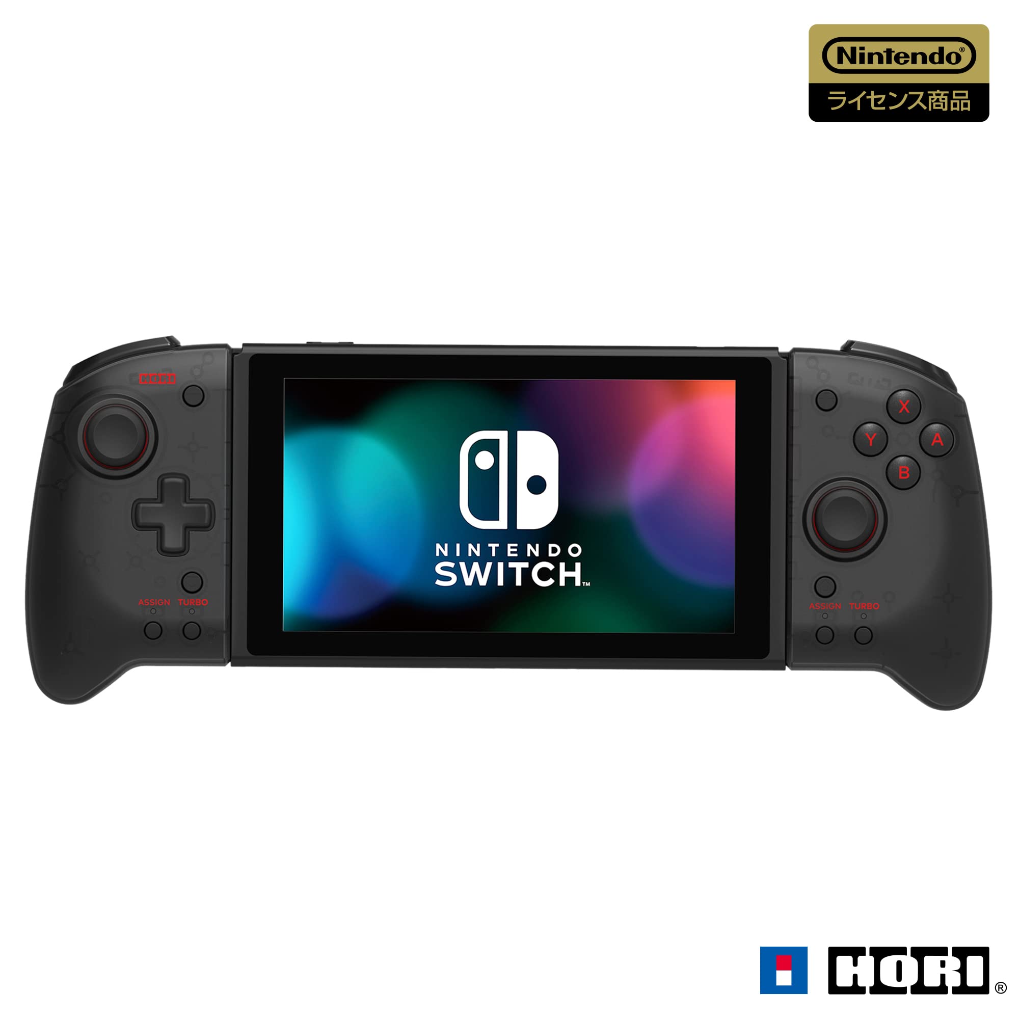HORI NSW-298グリップコントローラー for Nintendo Switch クリアブラック ホリの商品画像