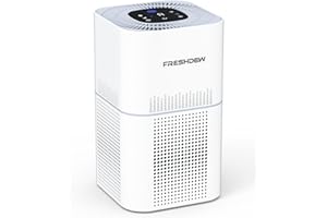 Air purifier for home large room,FRESHDEW Air Purifiers H13 True HEPA Filter up to 1430 Ft², Air Purifier for Bedroom with PM 2.5 Display for Pet Odor, Dust, Smoke, Wildfire (AP303)