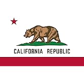 Lixure California Flag 6x10 ft, 180 x 300 cm Flag of California State, Large Size Polyester Banner for Outdoor, Vivid Color, Fade Proof, Durable, with 2 Brass Grommets