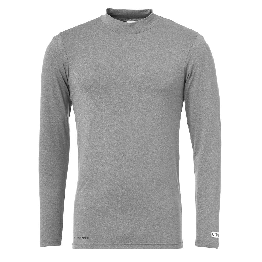uhlsport Men Distinction Colors Base Layer Shirt Men's Shirt - Dark Grey Melange, XL