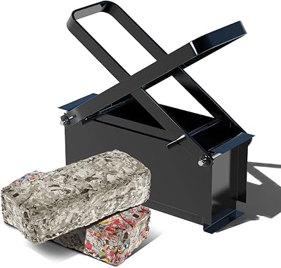 VOUNOT Heavy Duty Steel Paper Log Maker Briquette Maker Recycle Waste Paper