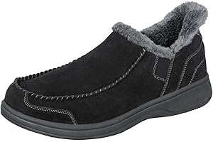 Orthofeet Men's Orthopedic Leather Vito Hands-Free Slipper