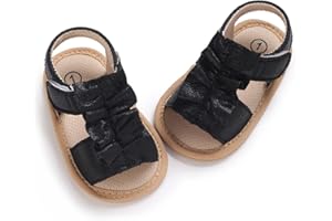 Kawacolibb Infant Boys Girls Sandals, Summer Baby Rubber Soles Non-Slip PU Leather Sandals, Newborn Toddler Prewalker First Walking Beach Outdoor Shoes,Infant Toddler Unisex Summer Shoes for babies