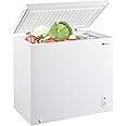 KEG 7.0 cu ft Top Chest Freezer with Adjustable Thermostat and Removable Storage Basket, Freezing Machine for Home and Kitchen