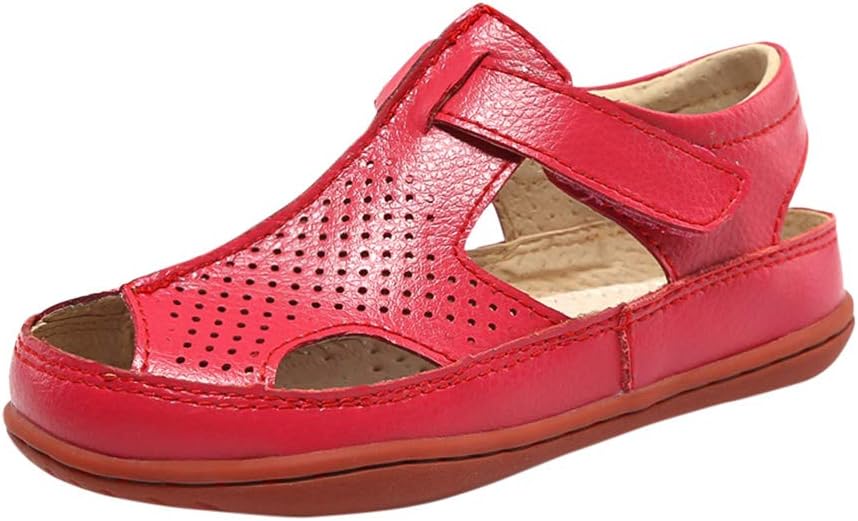 Tortor 1Bacha Kid Boys Girls Leather Closed Toe Wide Sandals (Toddler/Little Kid/Big Kid)