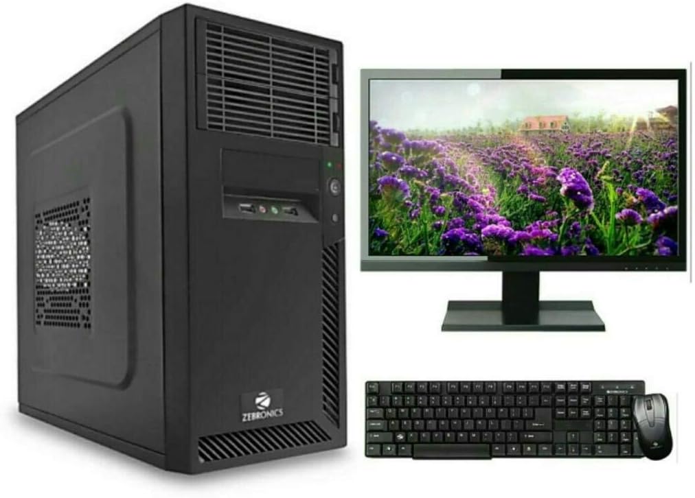 DHAGAN Assembled Desktop Computers - Intel Core 2 Duo Processor, G41 motherboard, 4GB DDR3 RAM, 500GB SATA HDD, WIFI Adaptor, Monitor 18.5”, Keyboard+Mouse USB, Windows Pro Trial Version Pre-Installed