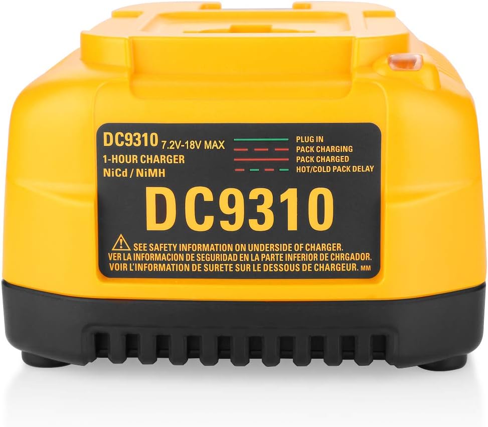 Energup DC9310 Fast Battery Charger for Dewalt 7.2V-18V XRP NI-CD NI-MH Battery DC9096 DC9098 DC9099 DC9091 DC9071 DE9057 DW9096 DW9094 DW9072 - - 