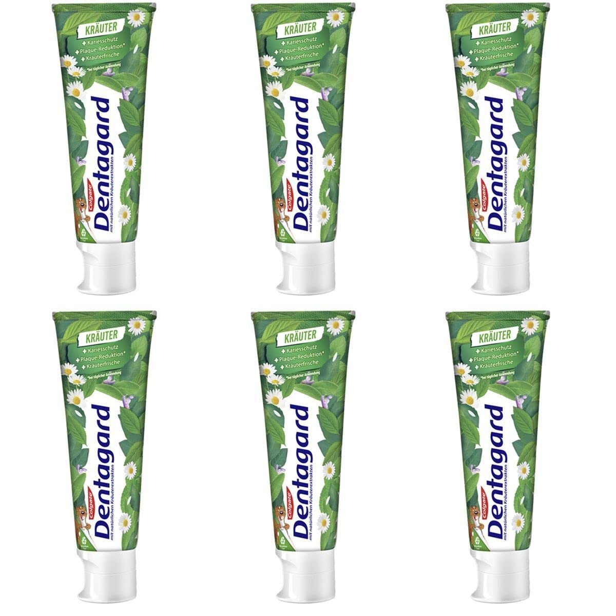 6 Dentagard Toothpaste 75ml Original in the Tube (6 75ml)