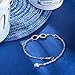 ASHLI JENA Bracelets for Women 925 Sterling Silver Infinity Womens Bracelet Adjustable Bracelet for Women