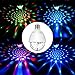 LinkMate Disco Ball Light Bulb Lamp Led Party Lights 3W E27 RGB Rotating Sound Activated Strobe Lights Party Bulb Stage Light for Family Parties ,Birthday,Desk Lamp with Remote Control